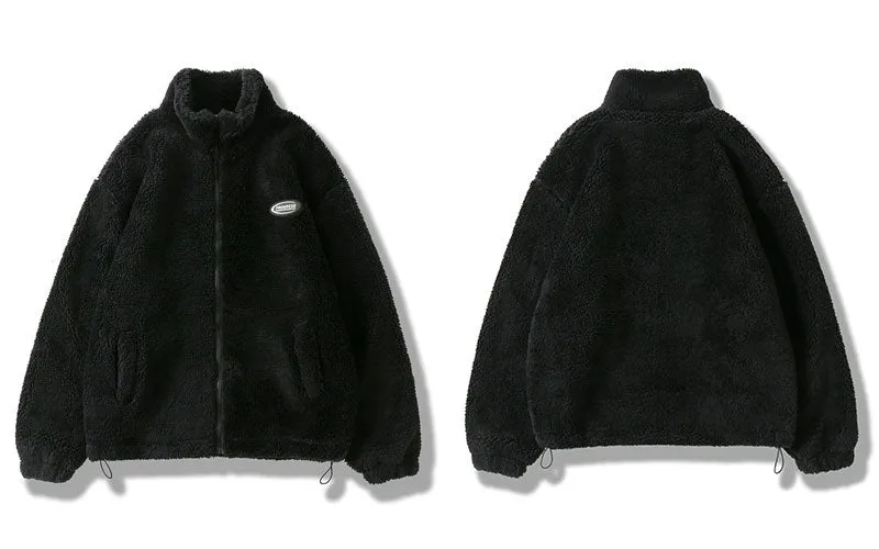 A&A Fleece Fluffy Zipper Jacket