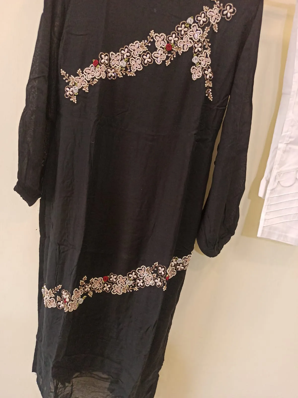 Black Muslin Tunic set