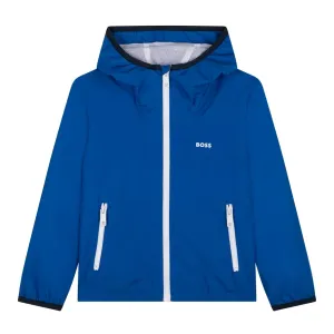 BOSS Blue Lightweight Logo Jacket