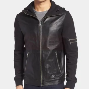 Buy Best Style Fashion la Marquee leather & Cole Haan Leather Bomber Jacket