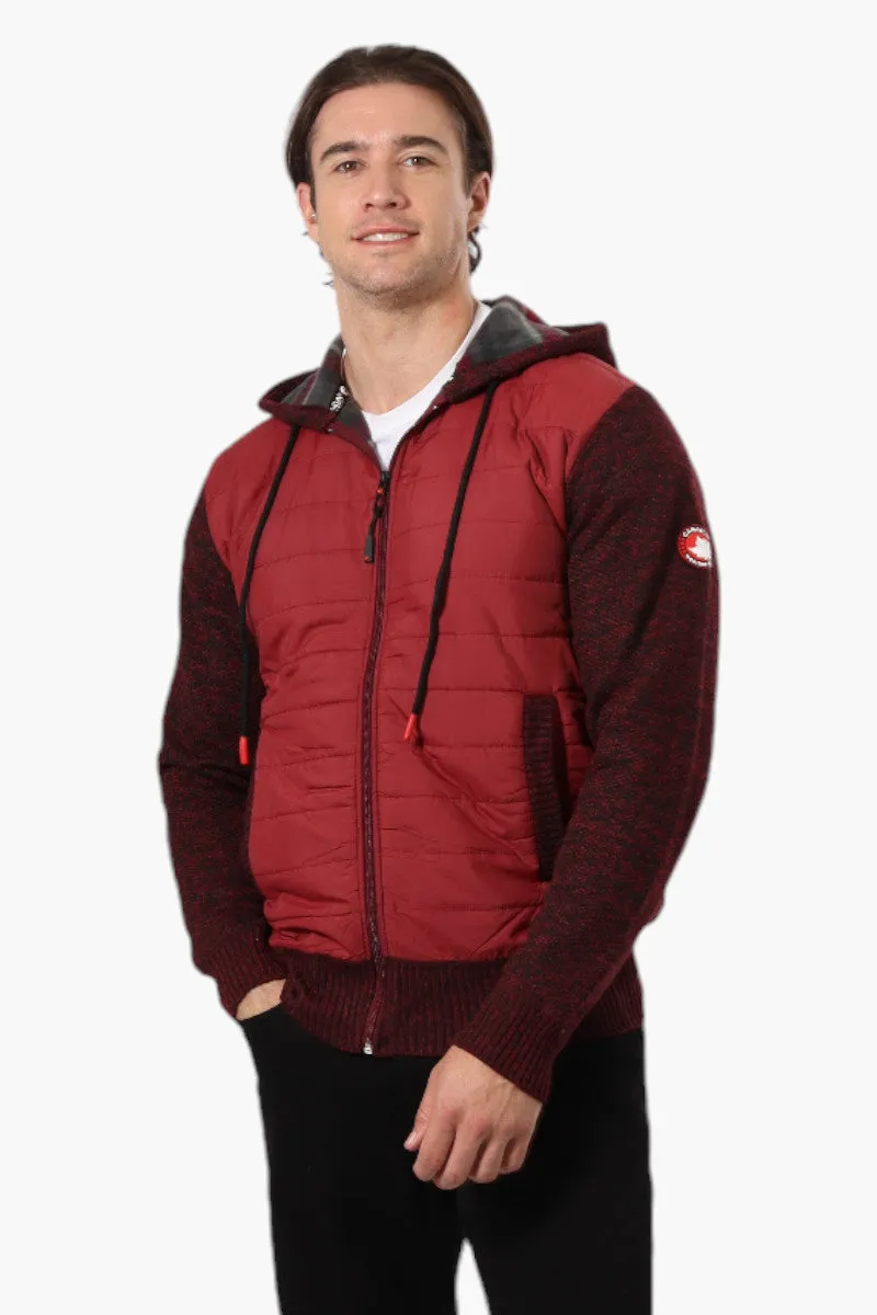 Canada Weather Gear Hooded Fleece Lined Lightweight Jacket - Red