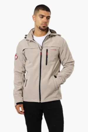 Canada Weather Gear Hooded Fleece Lined Lightweight Jacket - Stone