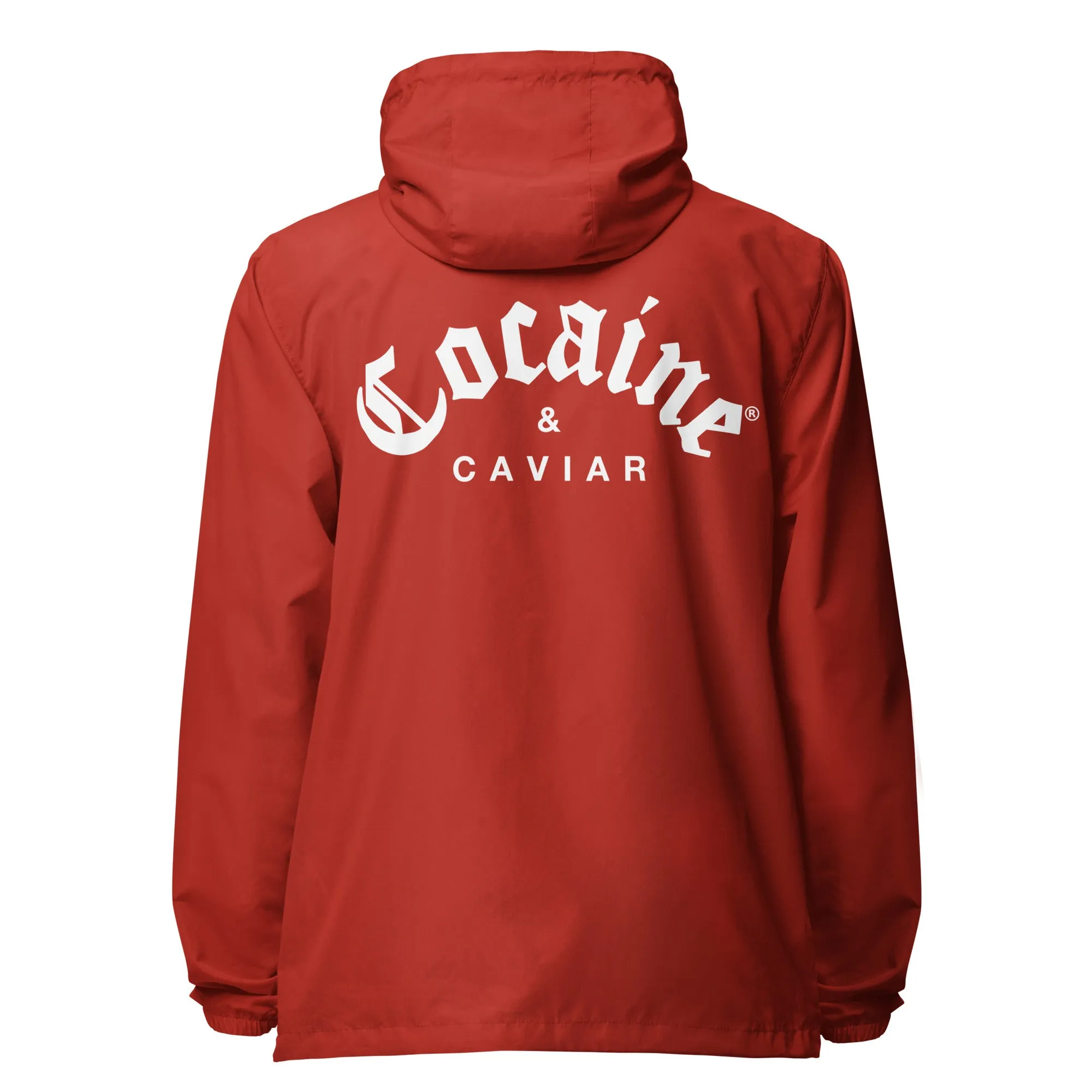 COCAINE & CAVIAR  LIGHTWEIGHT ZIP UP WINDBREAKER