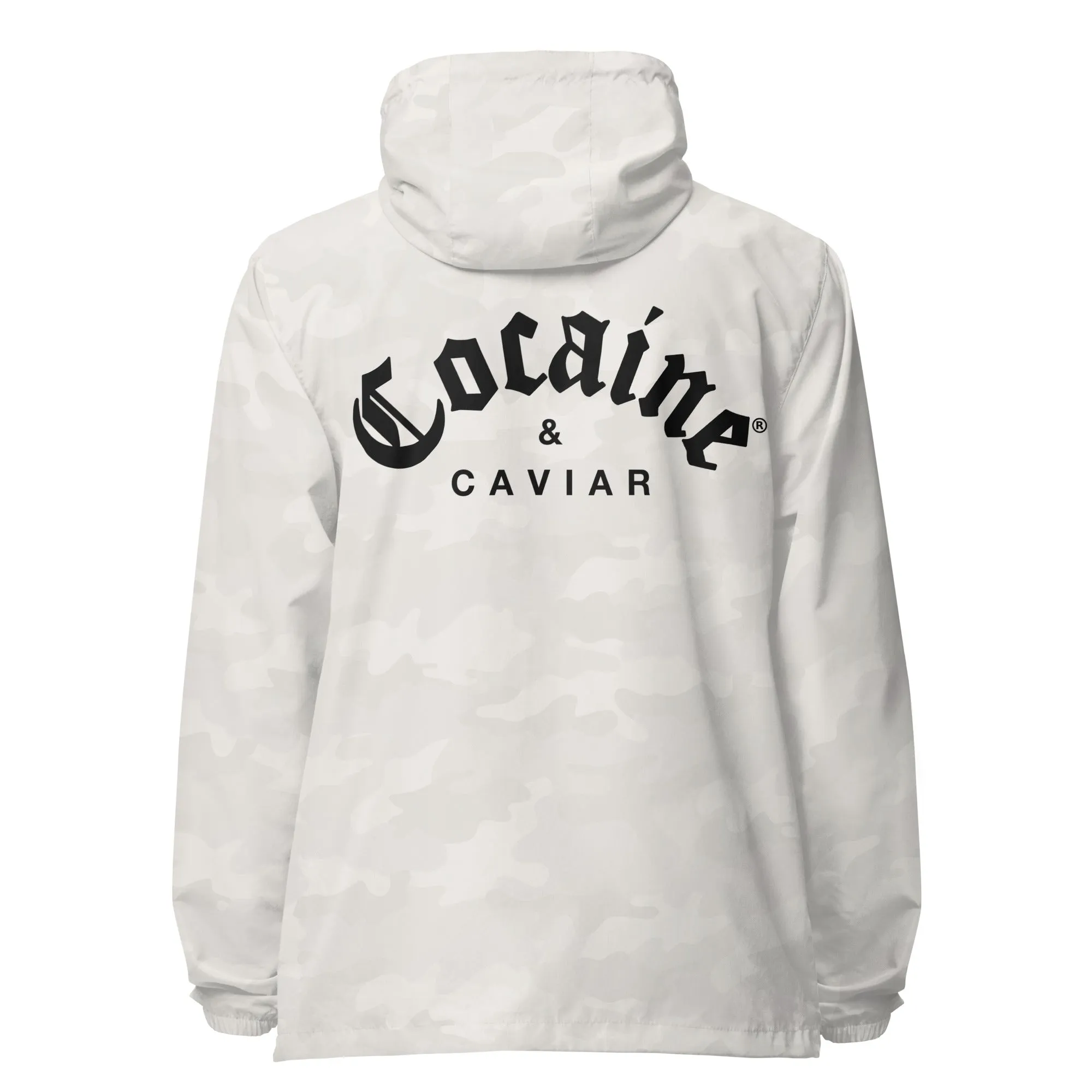 COCAINE & CAVIAR  LIGHTWEIGHT ZIP UP WINDBREAKER