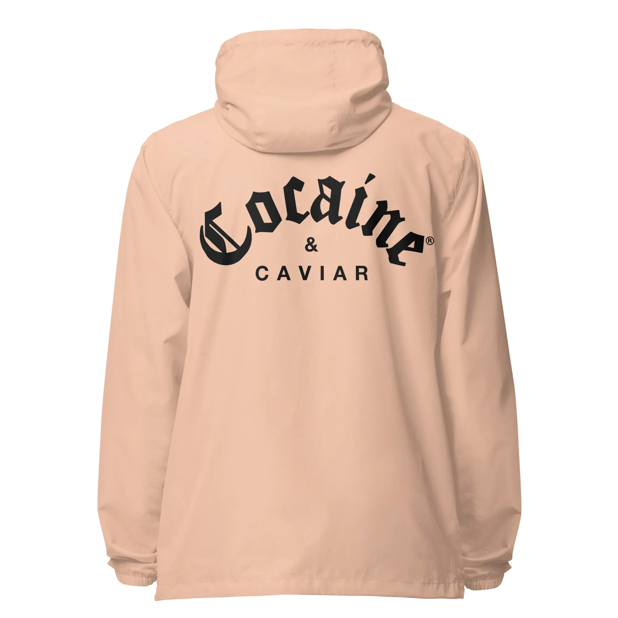 COCAINE & CAVIAR  LIGHTWEIGHT ZIP UP WINDBREAKER