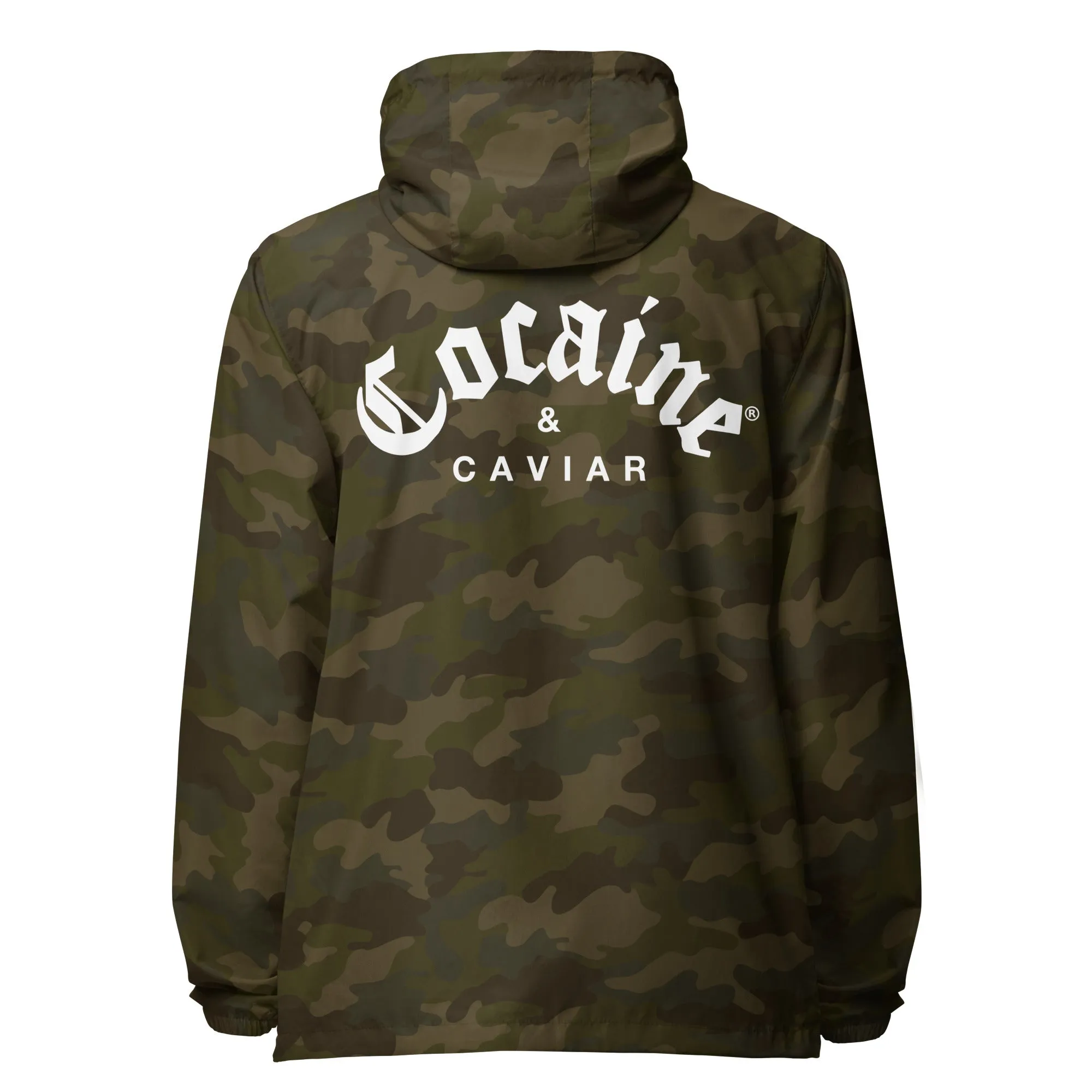 COCAINE & CAVIAR  LIGHTWEIGHT ZIP UP WINDBREAKER