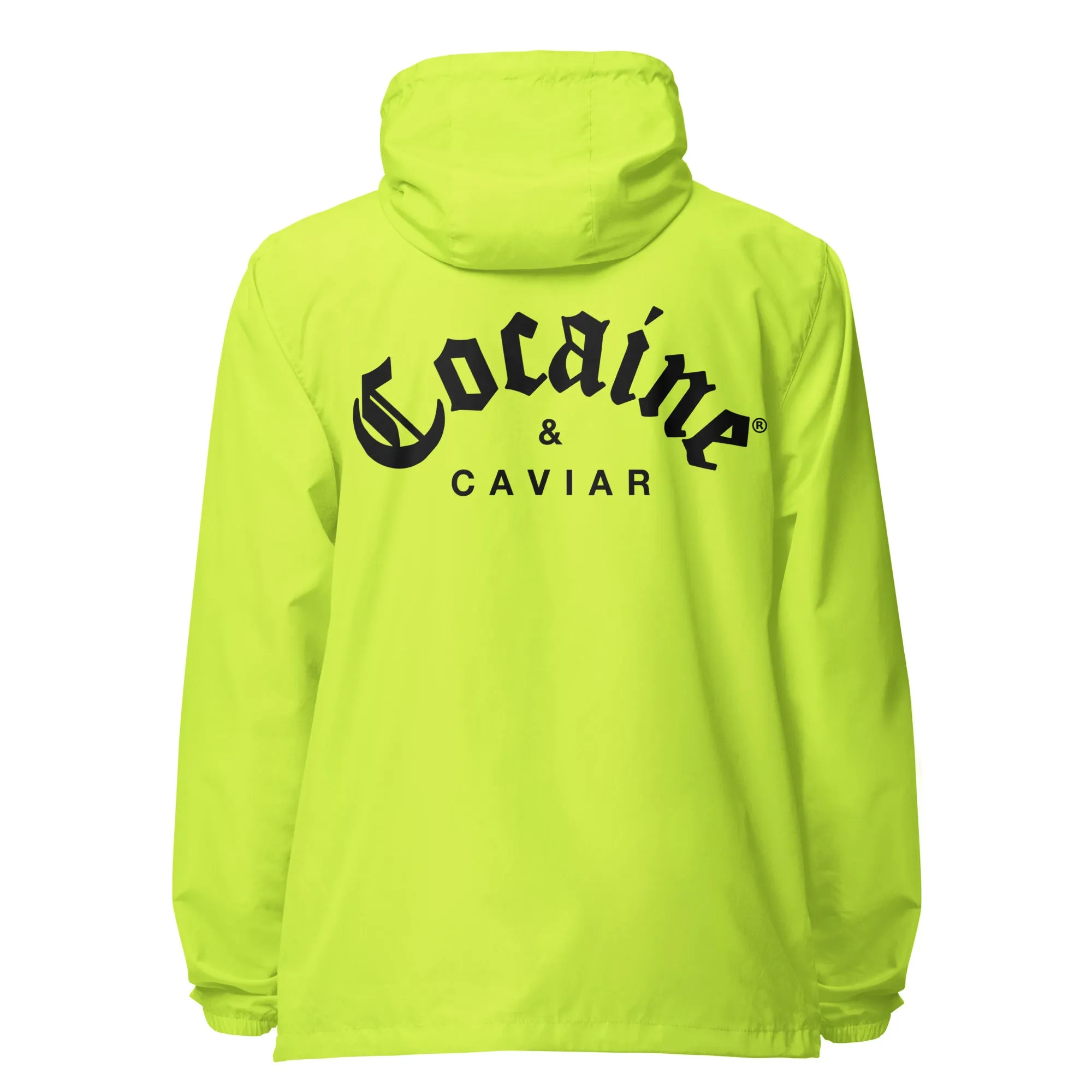 COCAINE & CAVIAR  LIGHTWEIGHT ZIP UP WINDBREAKER