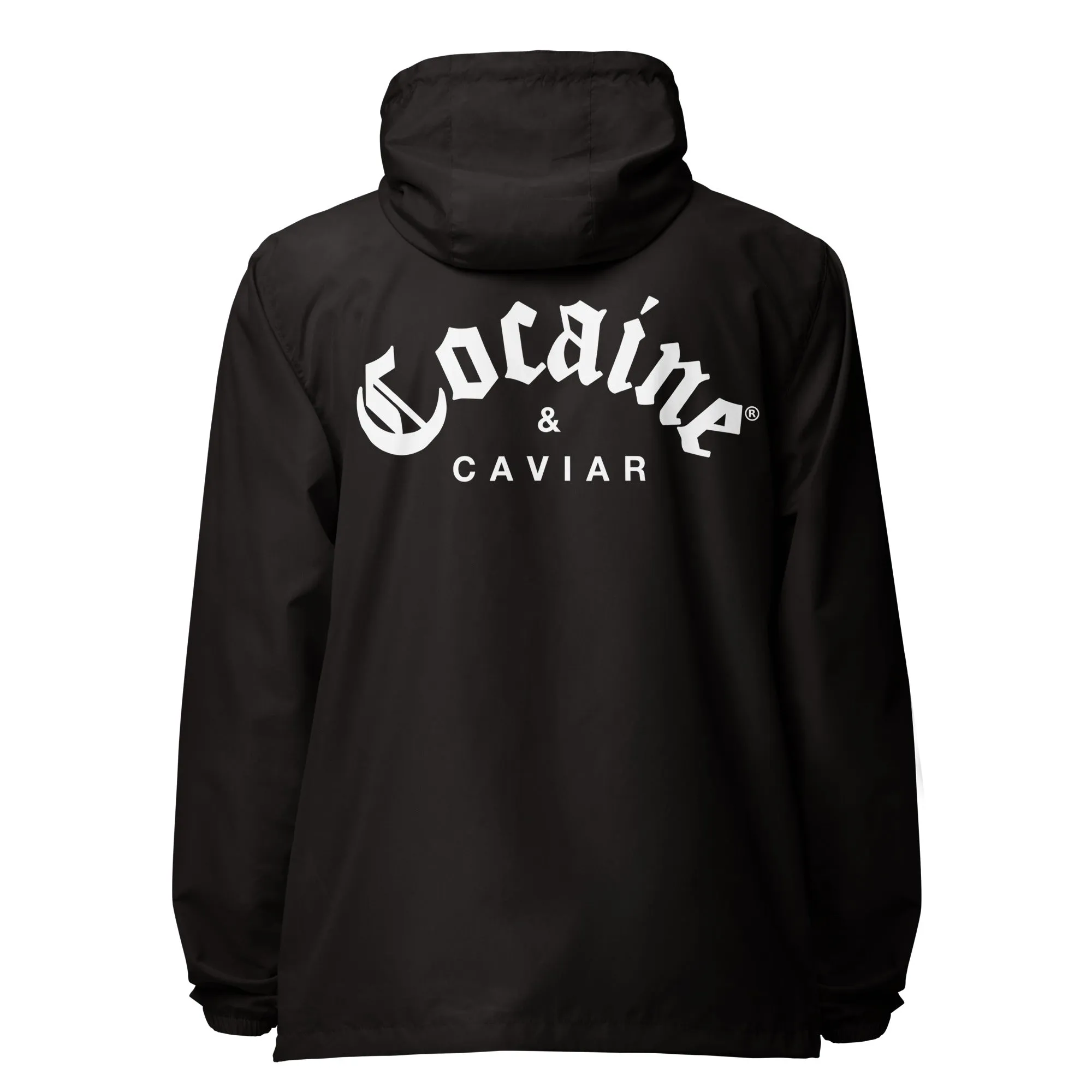 COCAINE & CAVIAR  LIGHTWEIGHT ZIP UP WINDBREAKER