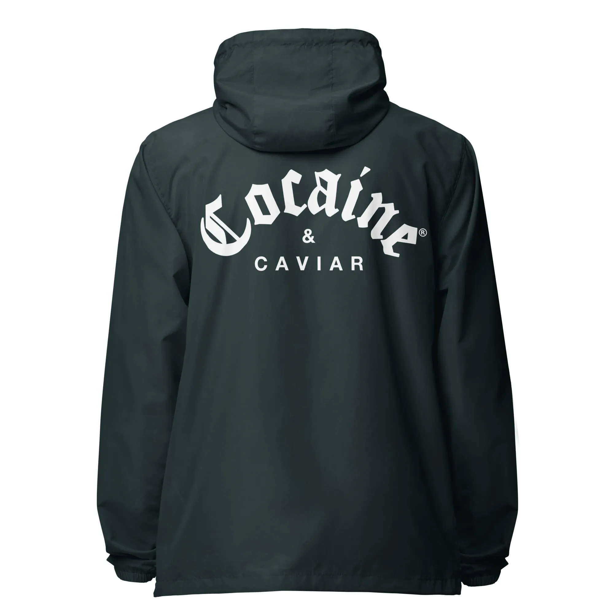 COCAINE & CAVIAR  LIGHTWEIGHT ZIP UP WINDBREAKER