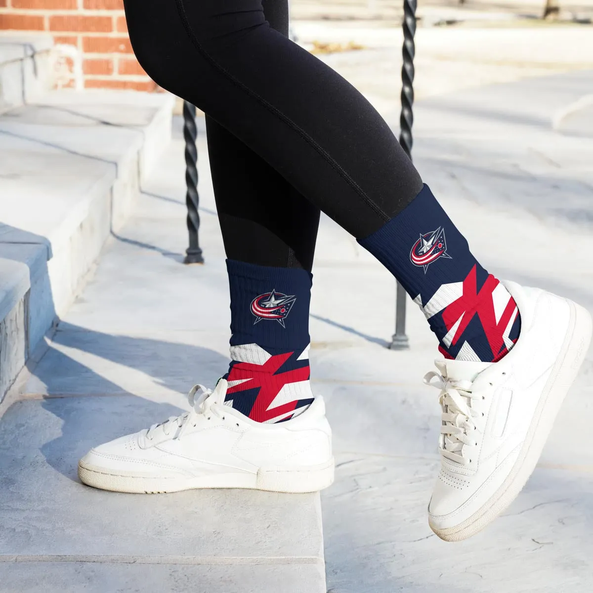 Columbus Blue Jackets Breakout Premium Crew Socks