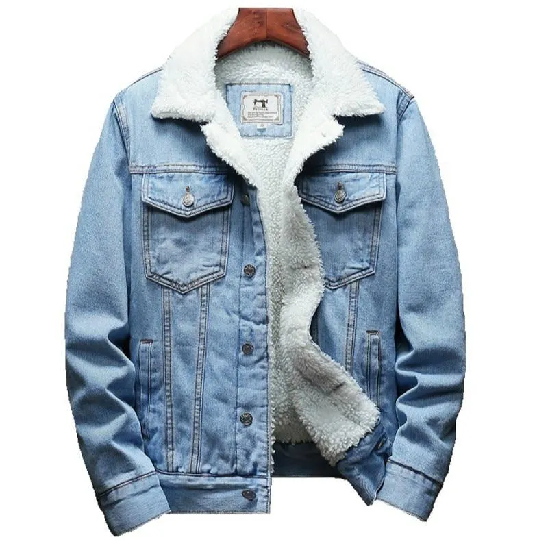 Cowboy Winter Warm Denim Jacket with Fleece