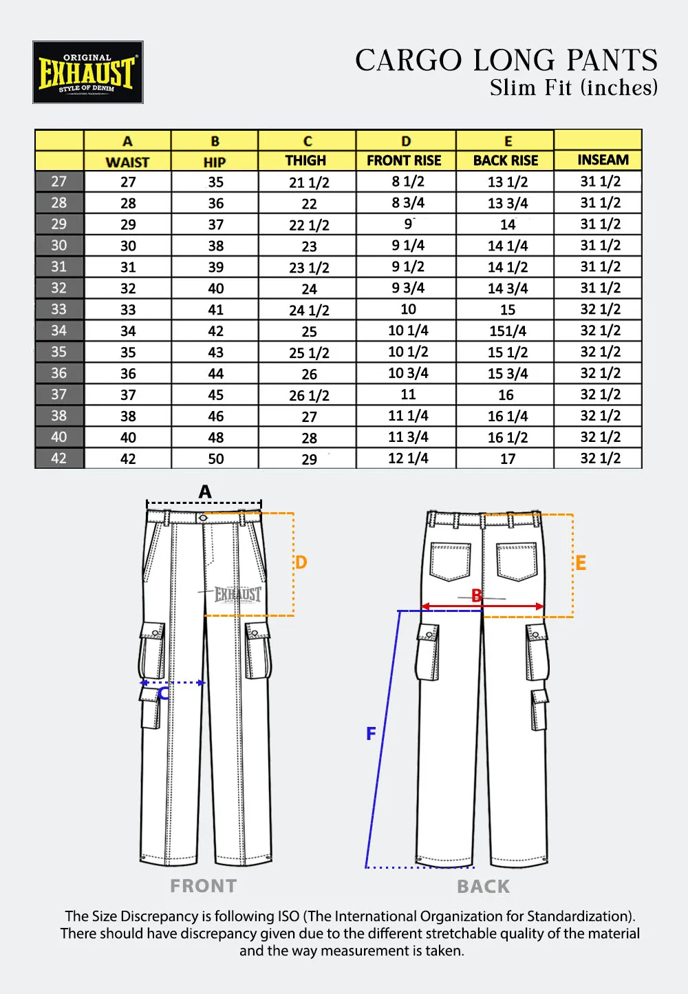 EXHAUST CARGO LONG PANTS [SLIM FIT] 1732