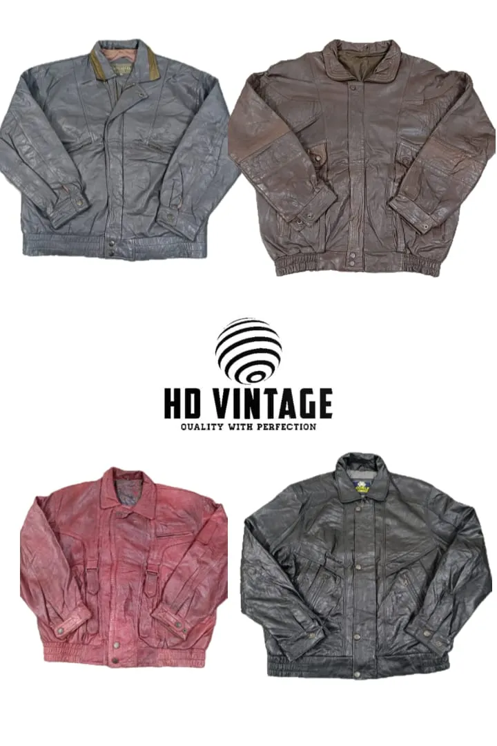 HD270 Premium Leather Bomber Jackets - 13 pcs