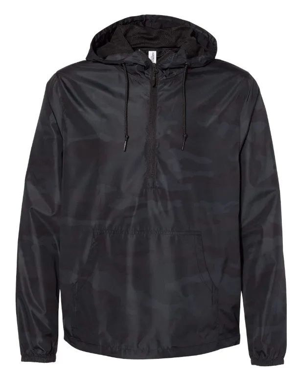 Independent Trading Co. - Lightweight Quarter-Zip Windbreaker Pullover Jacket