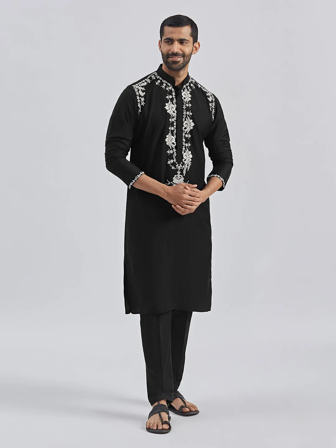 Jashvi Men's Black - Pant Style Pyjama