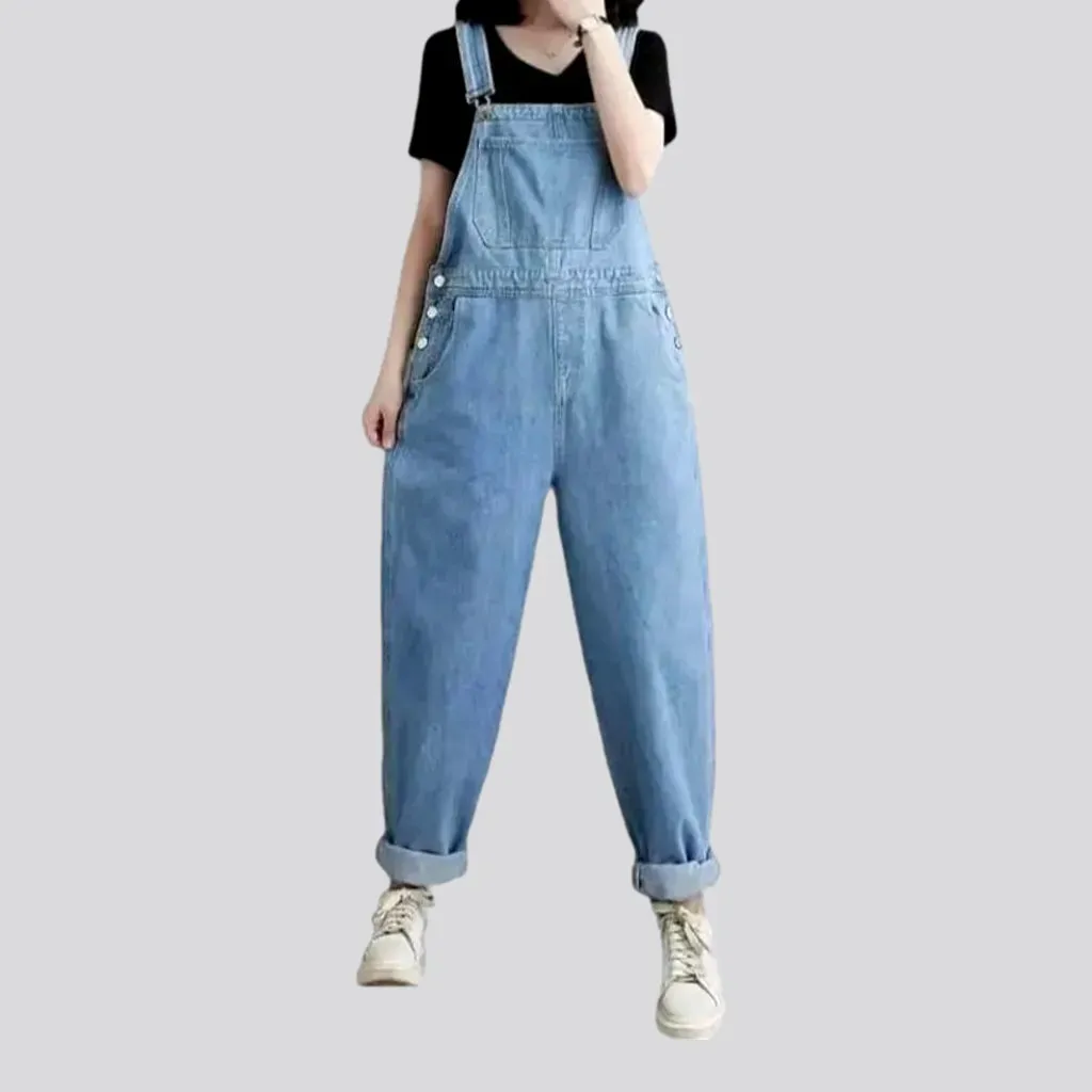 Jean women's comfortable baggy overall