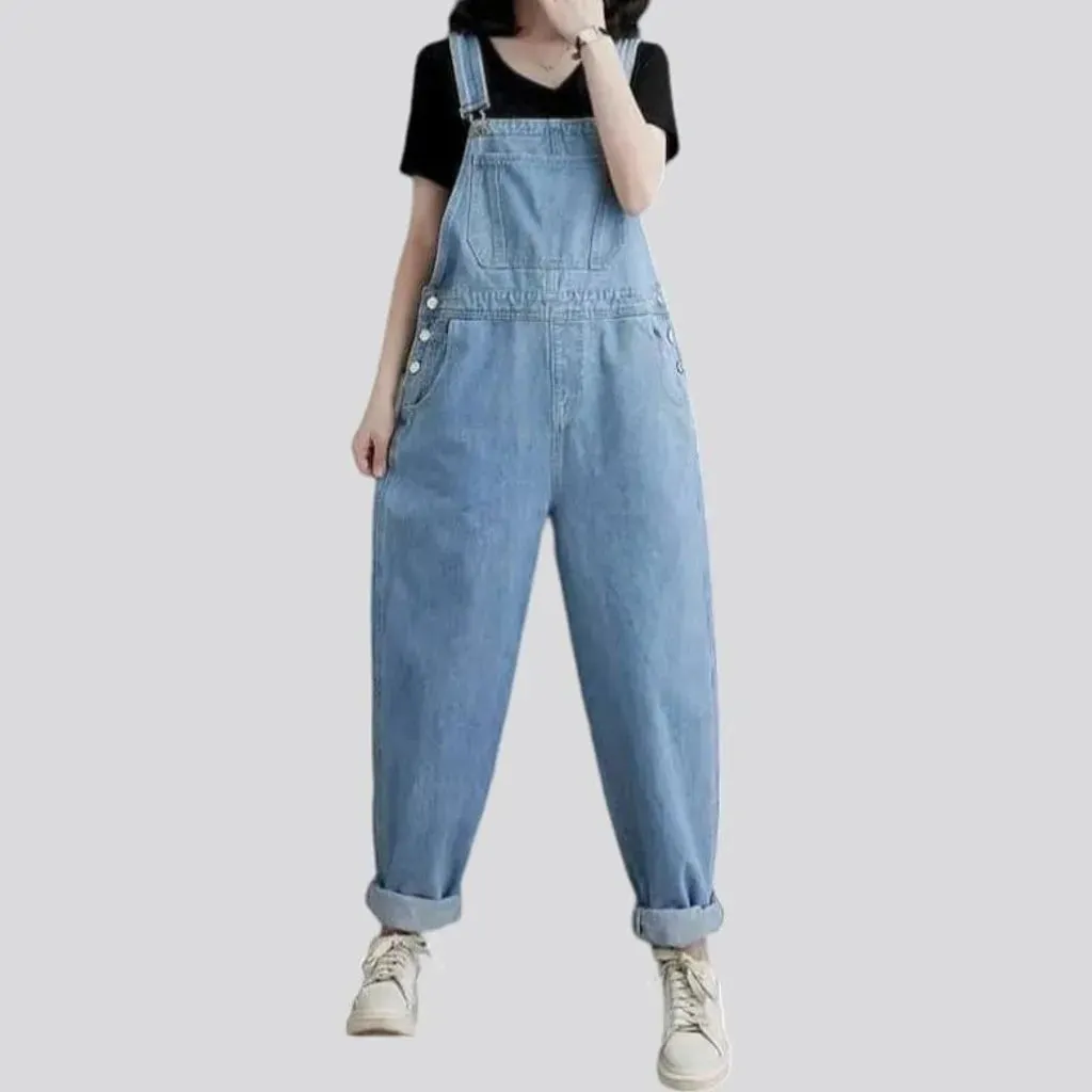 Jean women's comfortable baggy overall