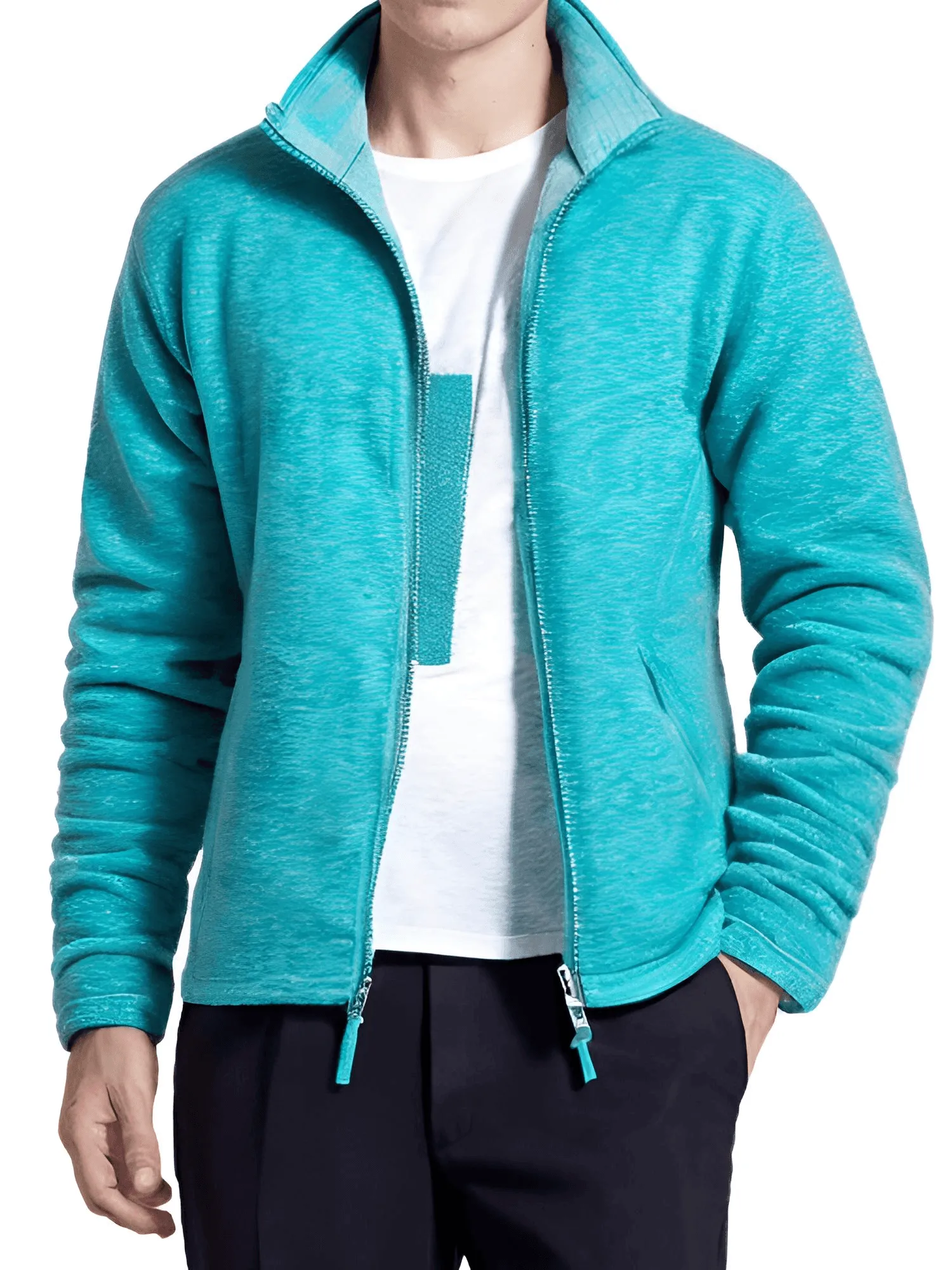 Lightweight Full Zip Fleece Jackets For Men - In 16 Colors!