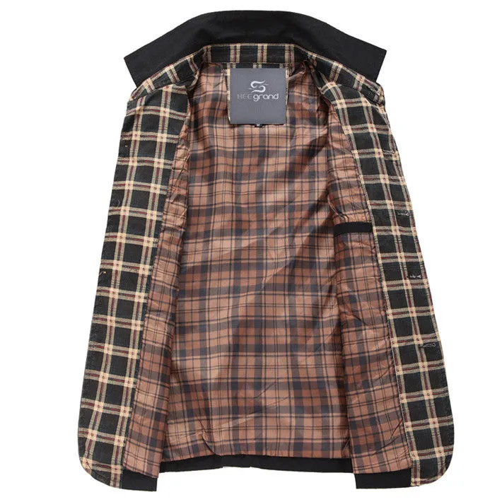 Men's Fashion Stand Collar Wide-Waisted Autumn Coat