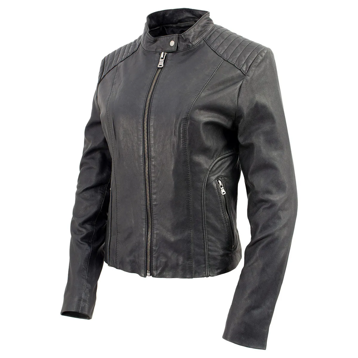 Milwaukee Leather Vintage SFL2814 Women's Black Leather Motorcycle