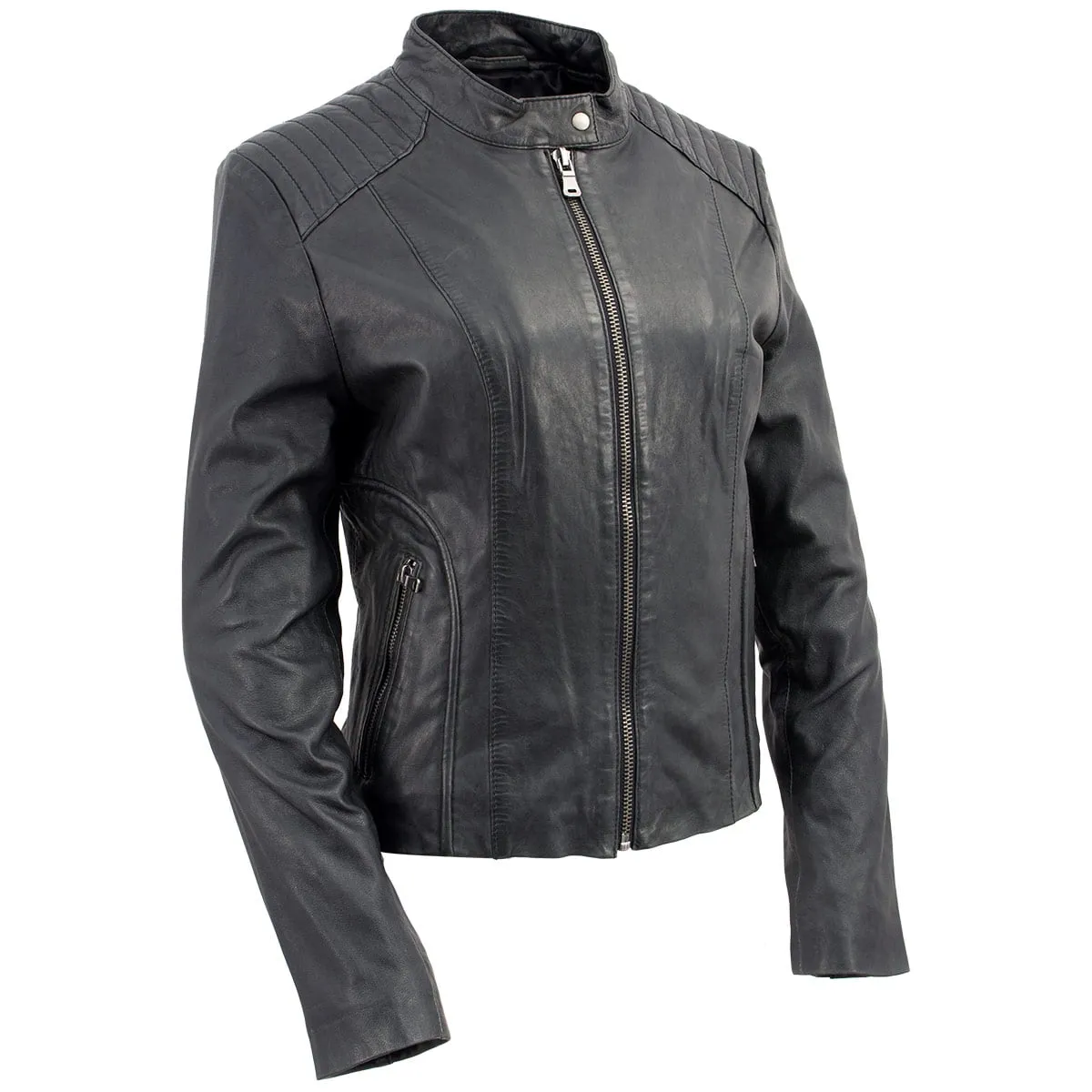 Milwaukee Leather Vintage SFL2814 Women's Black Leather Motorcycle