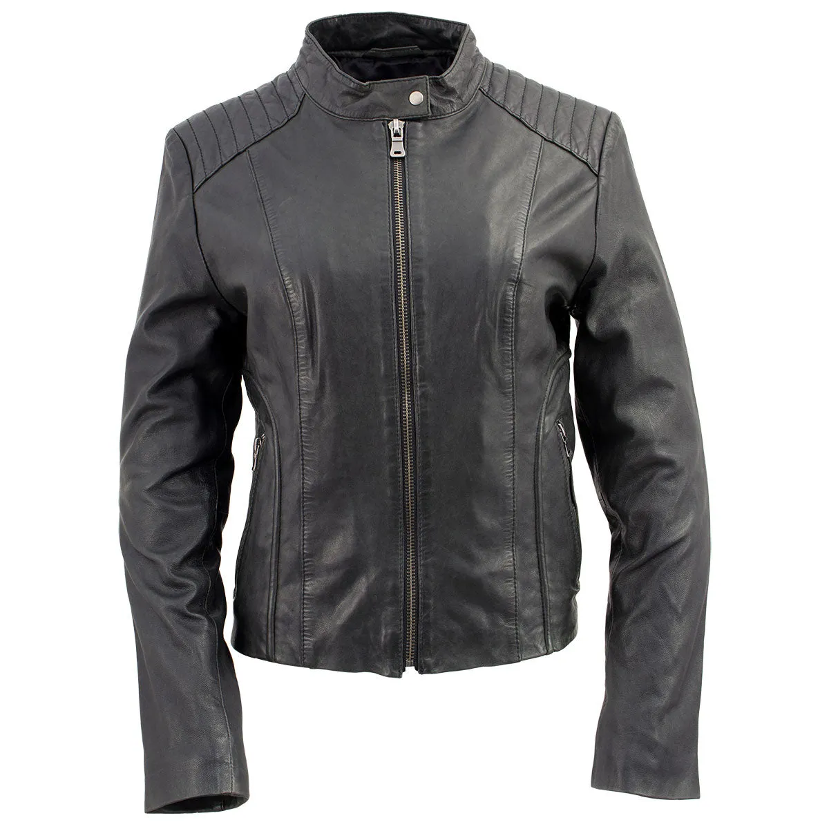 Milwaukee Leather Vintage SFL2814 Women's Black Leather Motorcycle