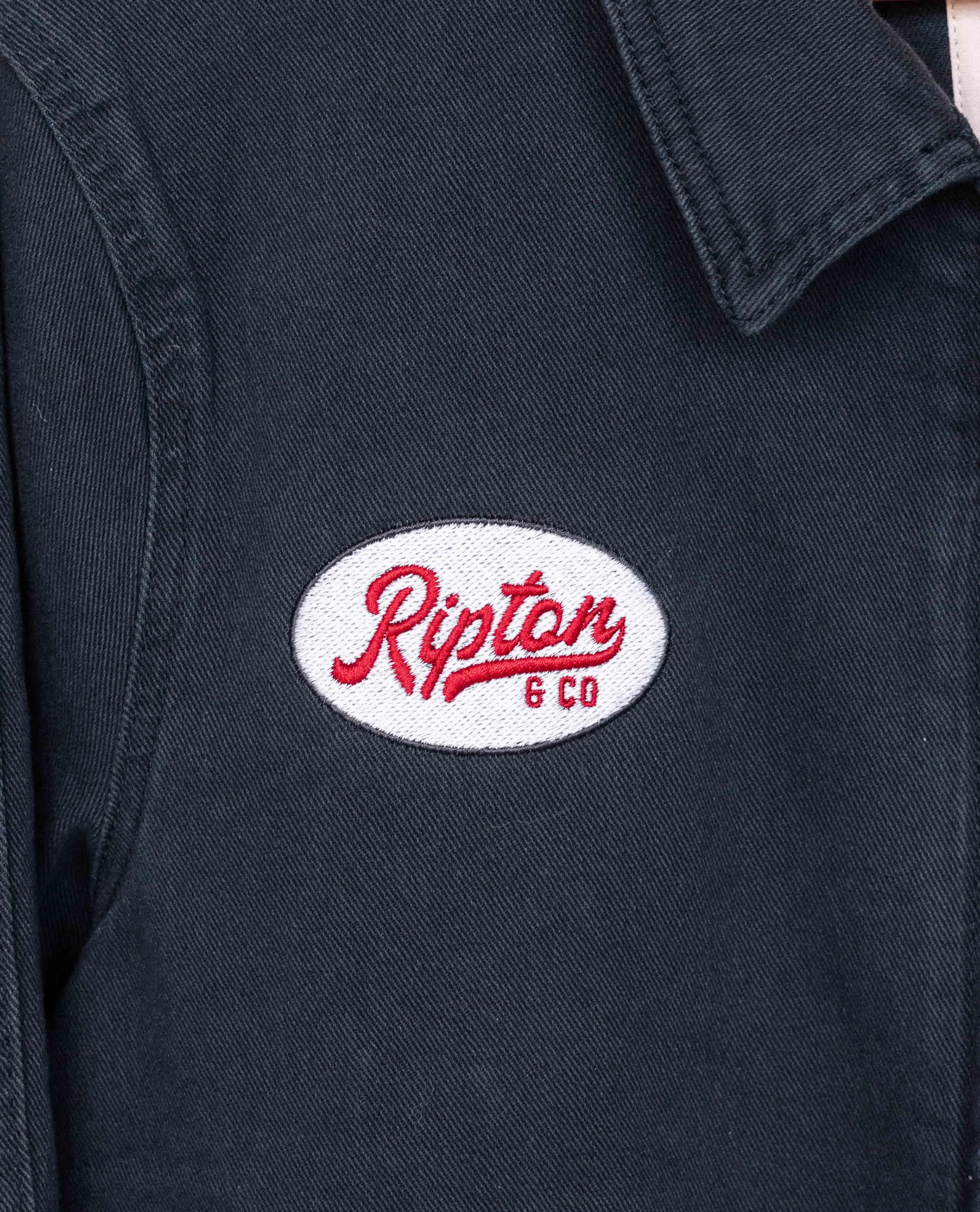 Navy Utility Jacket - Mechanic Embroidery