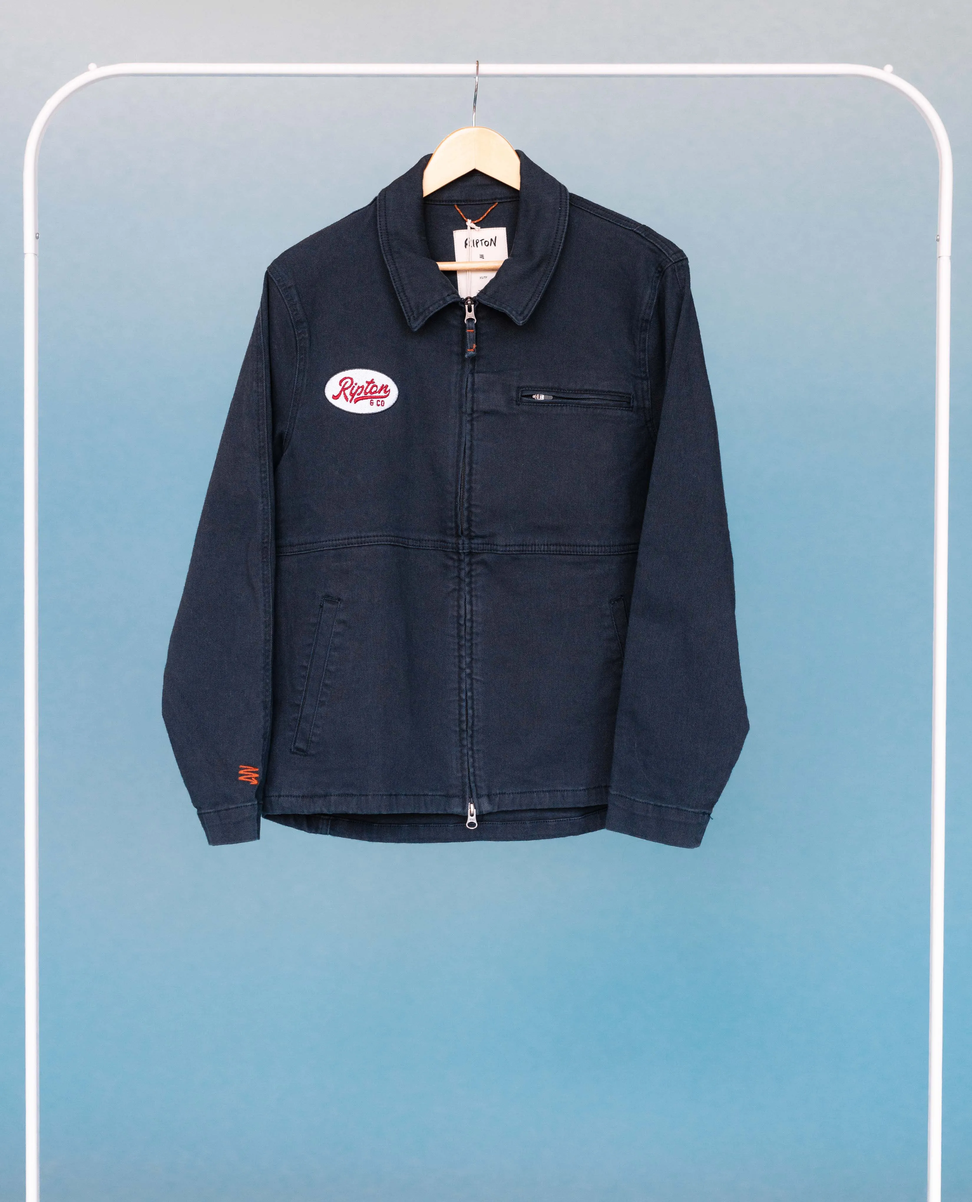 Navy Utility Jacket - Mechanic Embroidery