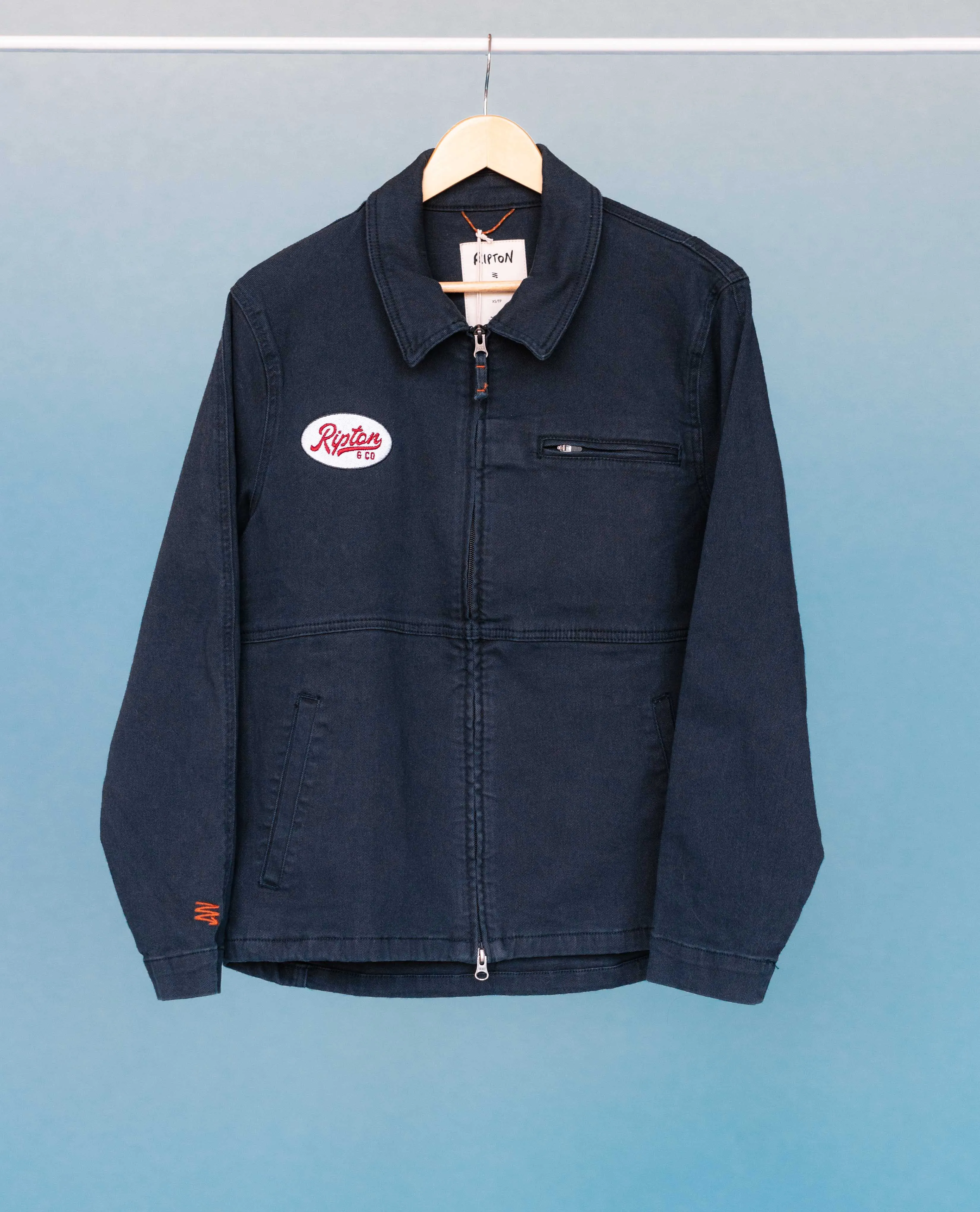 Navy Utility Jacket - Mechanic Embroidery