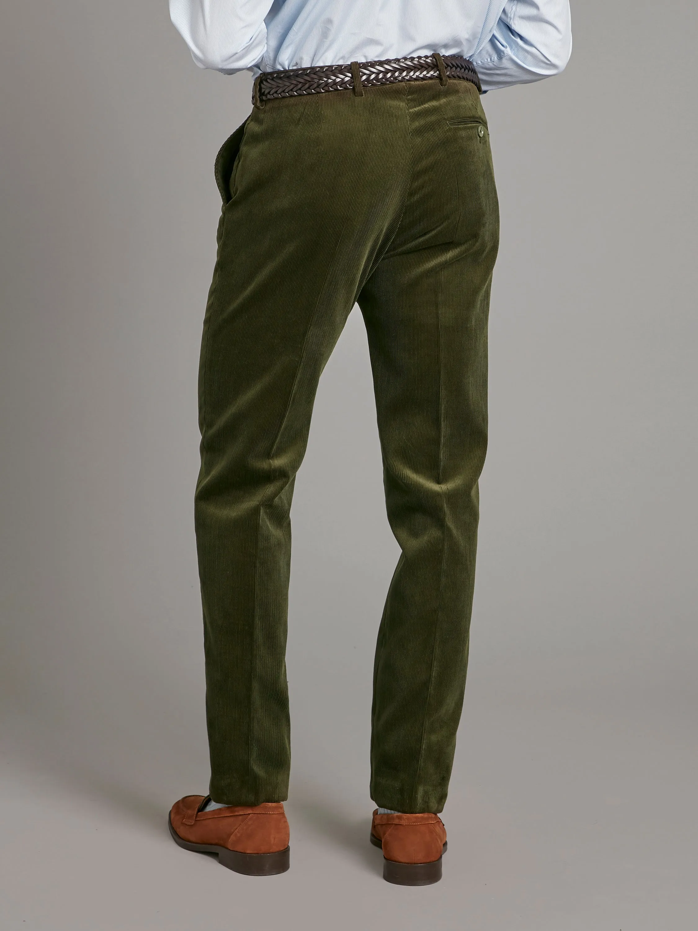 Needlecord Pants - Dark Olive