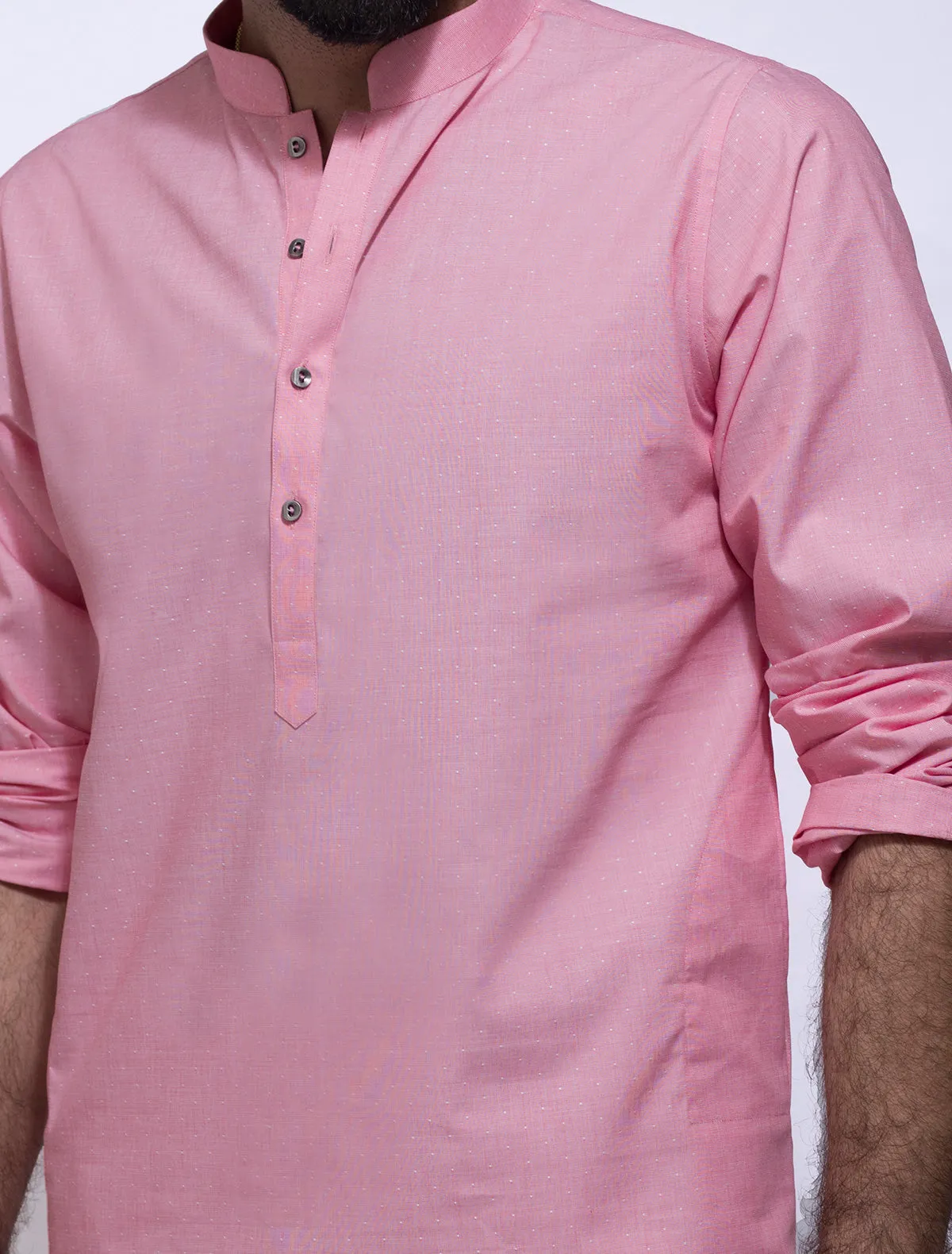 PINK DOTTED KURTA