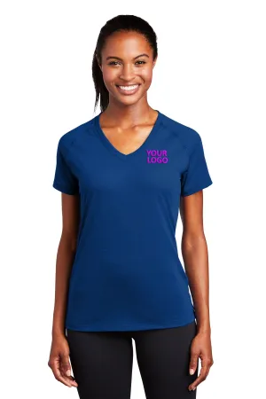 Sport-Tek Ladies Custom Ultimate Performance V-Necks, True Royal