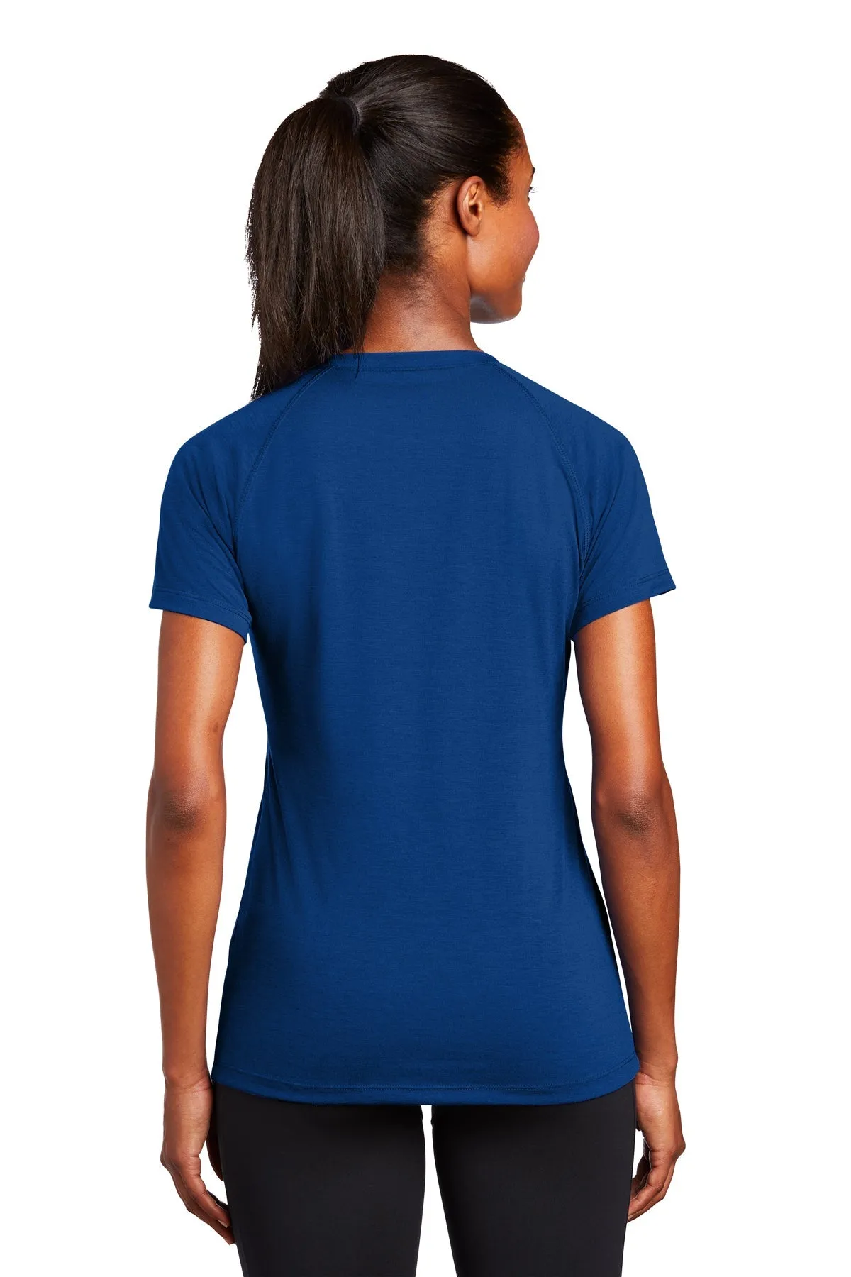 Sport-Tek Ladies Custom Ultimate Performance V-Necks, True Royal