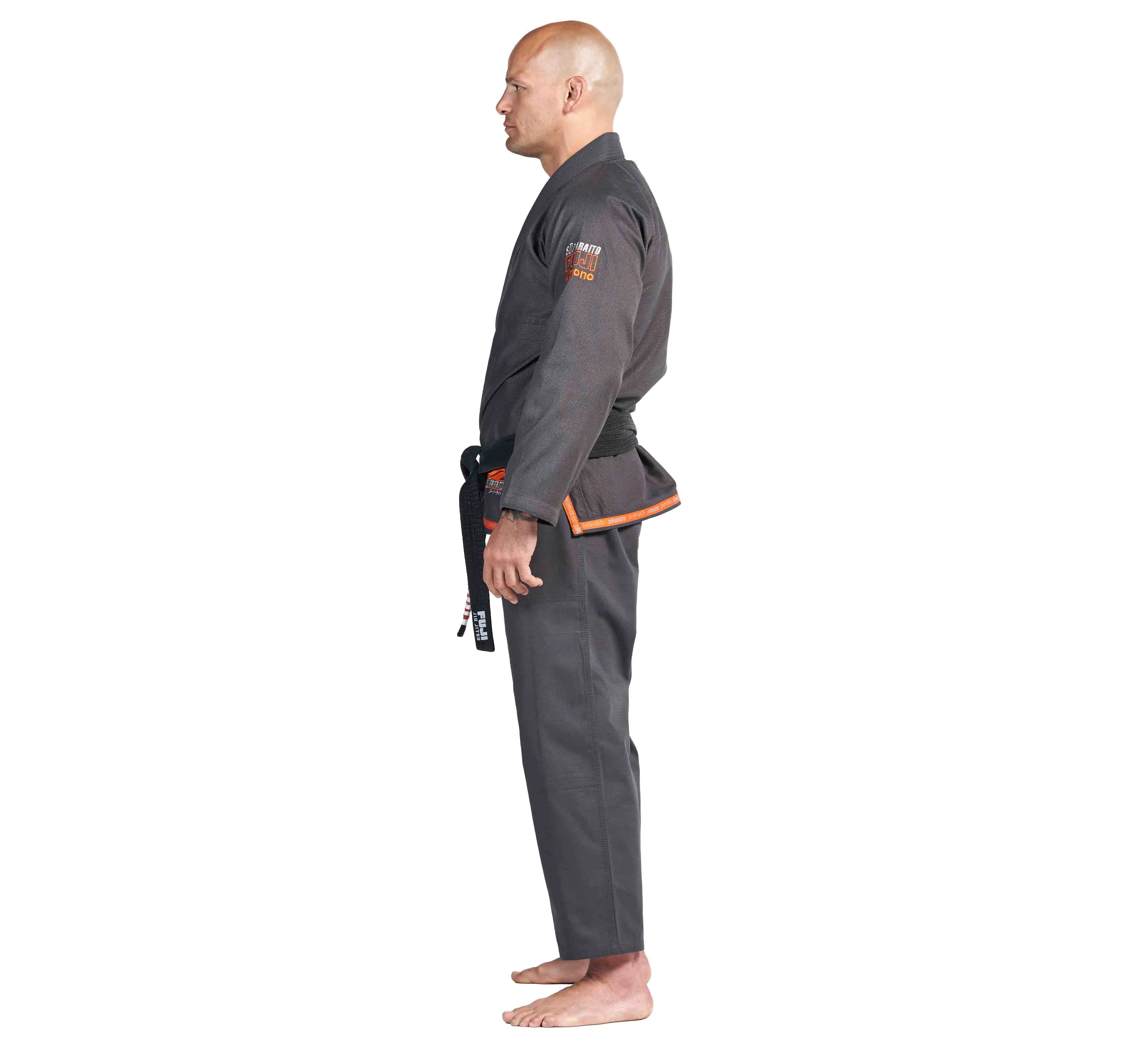 Suparaito BJJ Gi Dark Grey/Orange