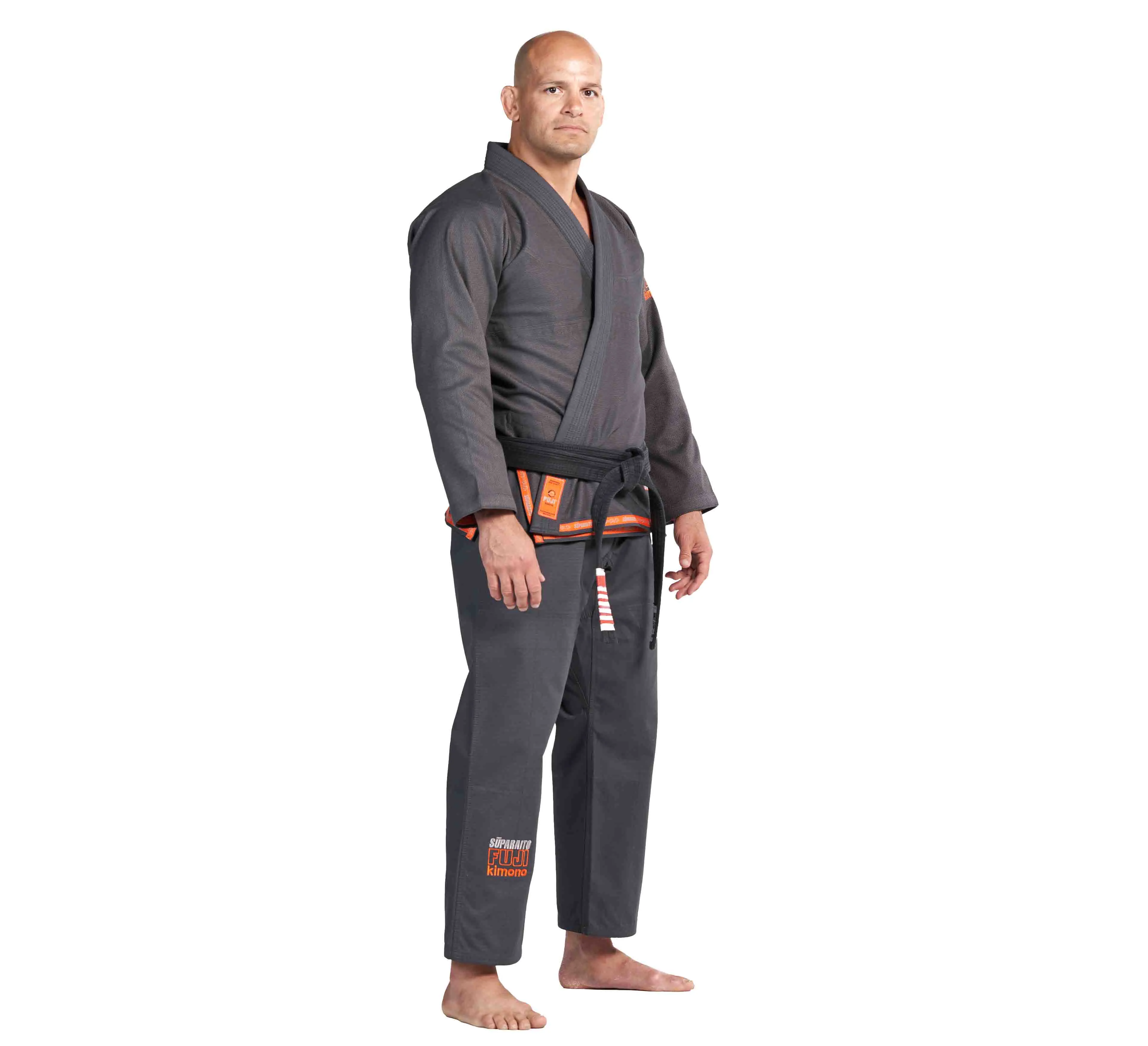 Suparaito BJJ Gi Dark Grey/Orange