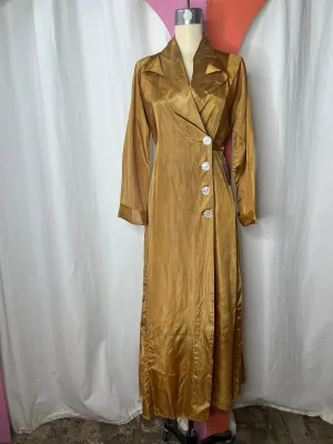 Vintage 1940s | Victorian Costume Tafetta Robe Art Deco Halloween| Size Small