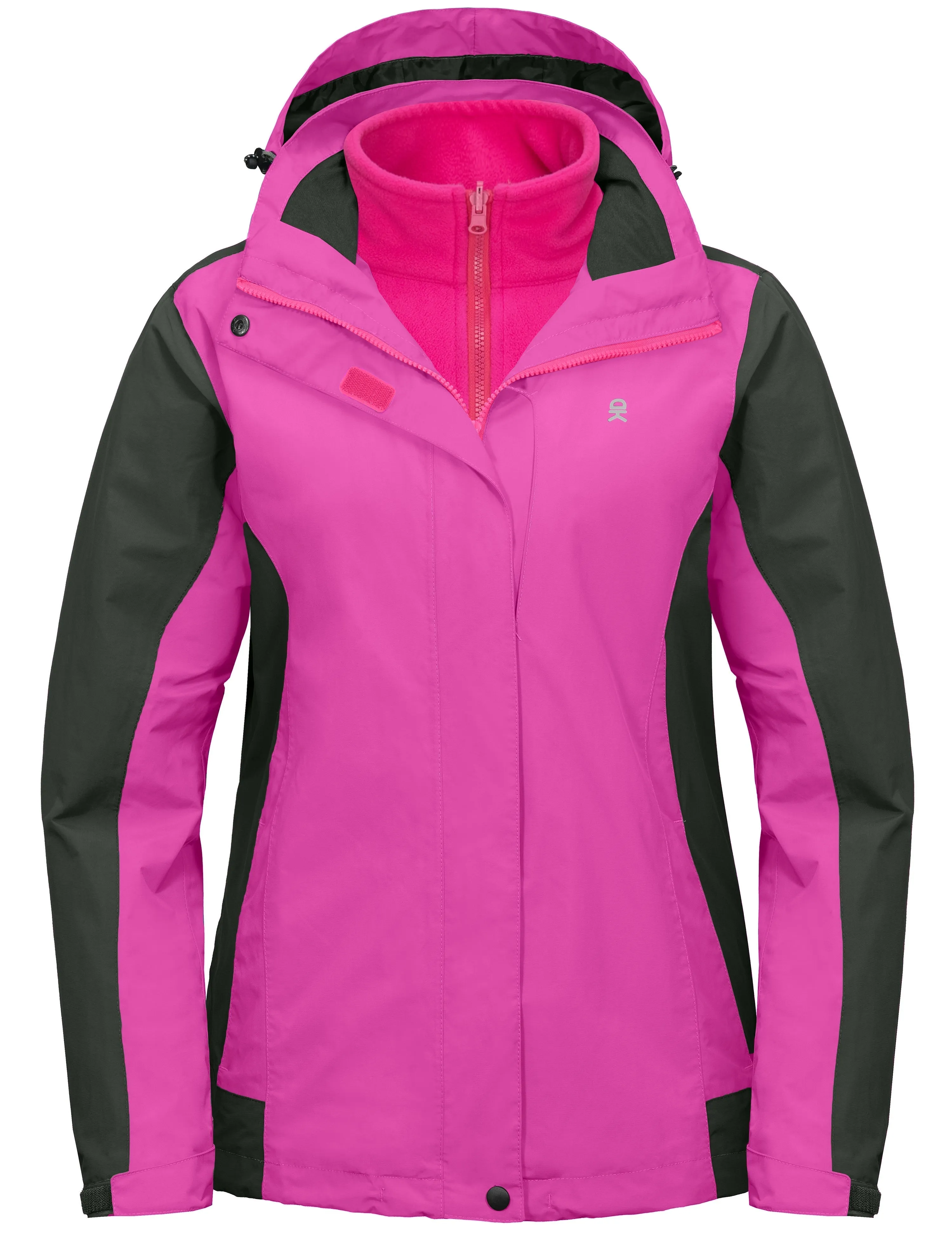 Women's 3 in 1 Winter Ski Warm Fleece Liner Jacket