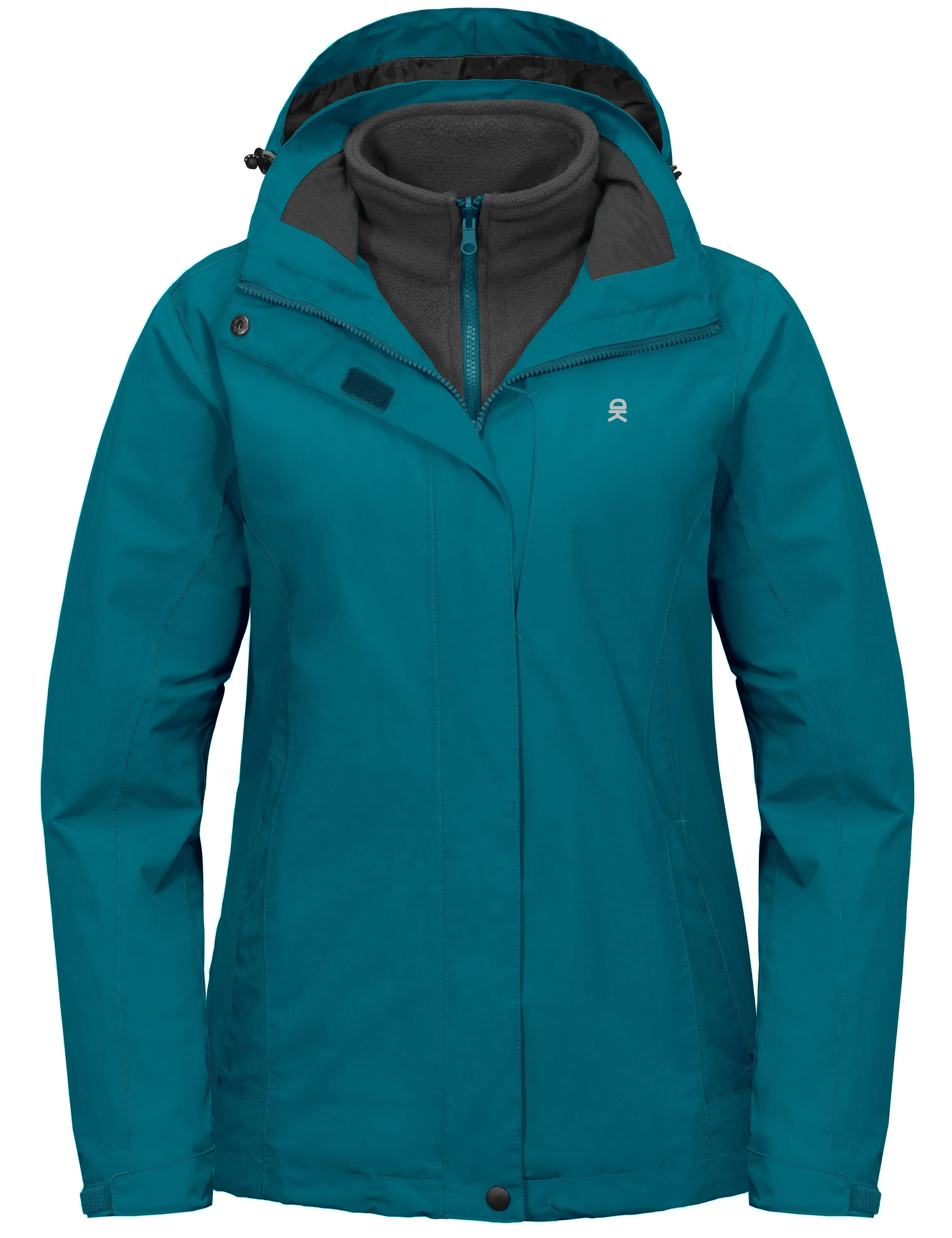 Women's 3 in 1 Winter Ski Warm Fleece Liner Jacket