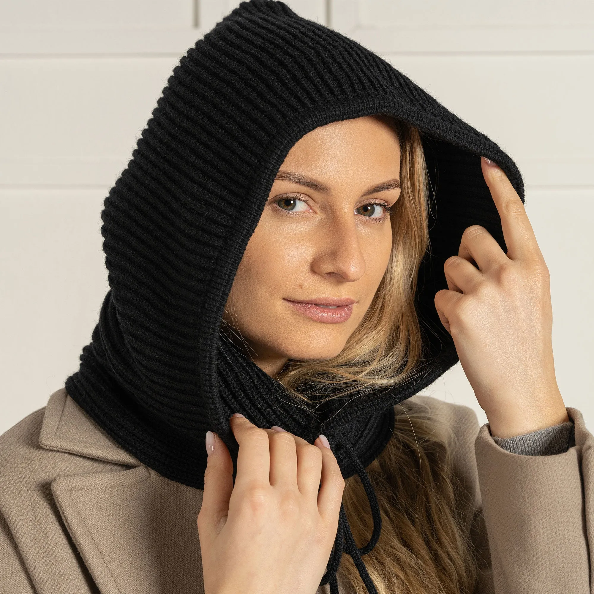 Women's Knit Merino Hood Balaclava