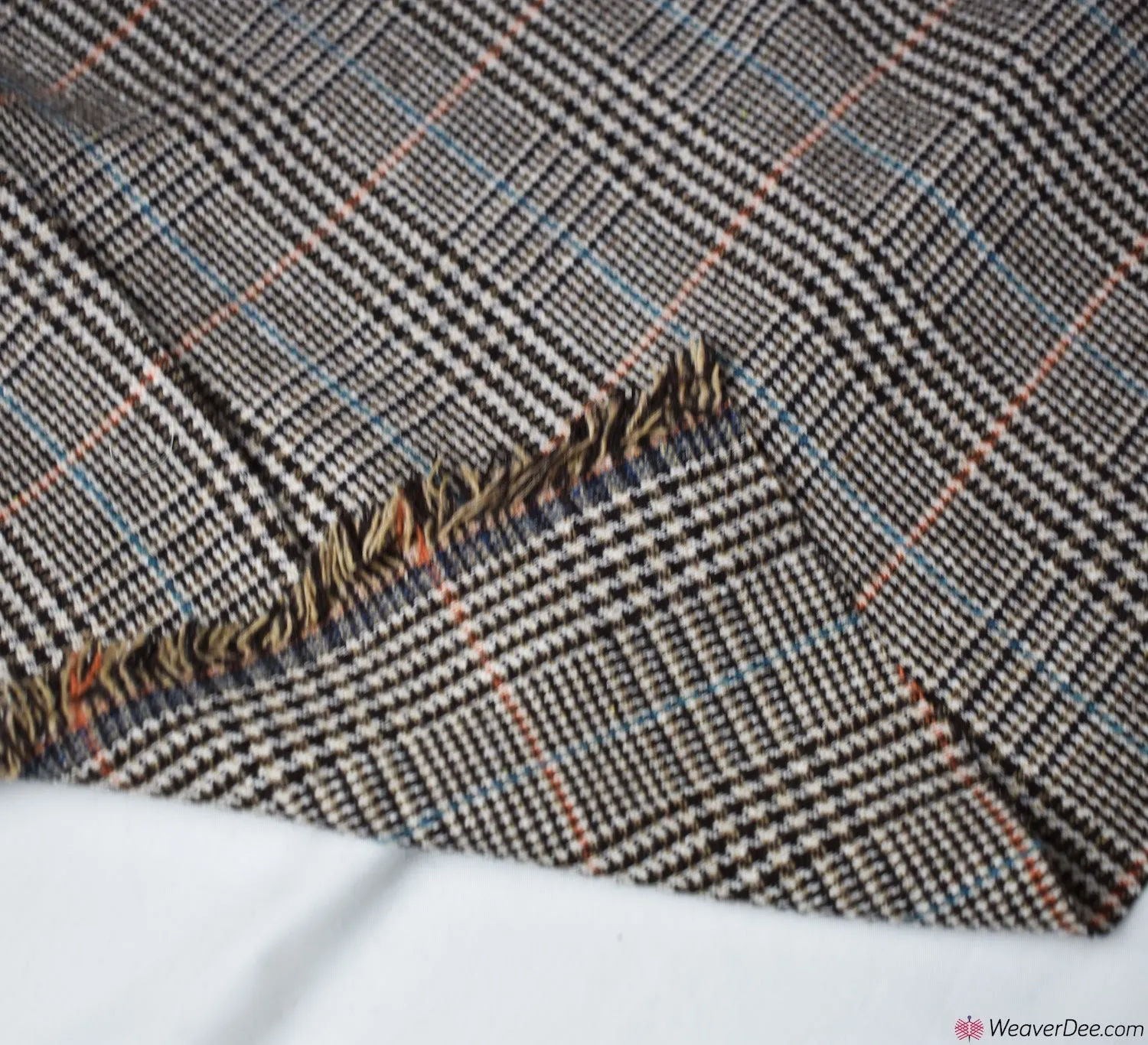 Wool Blend Fabric - Classic Dog Tooth Check