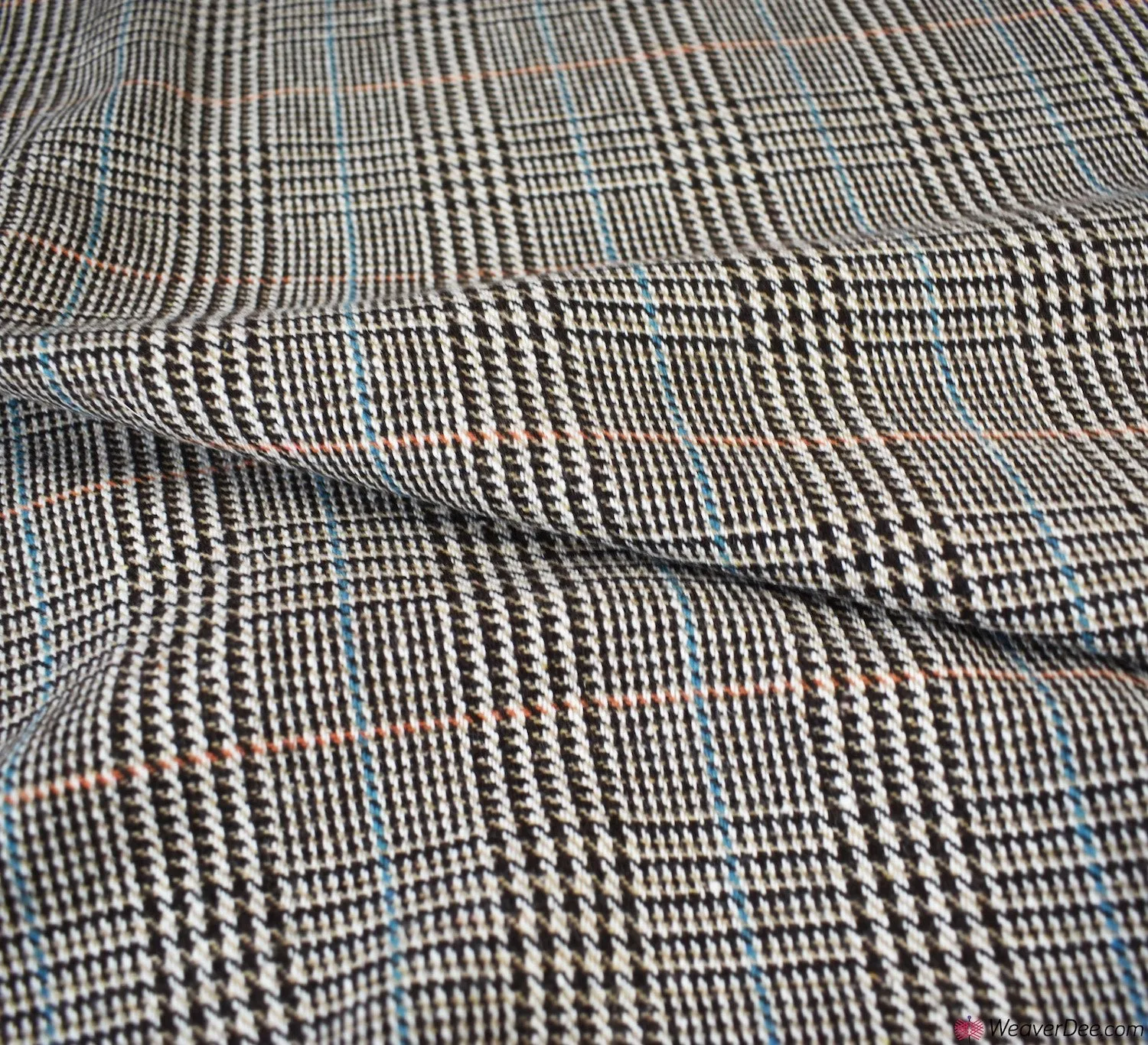 Wool Blend Fabric - Classic Dog Tooth Check