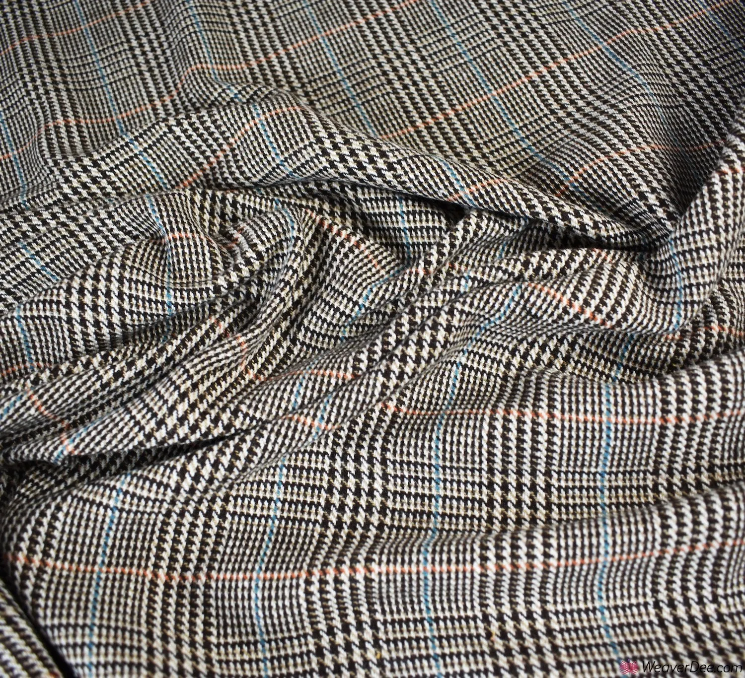 Wool Blend Fabric - Classic Dog Tooth Check