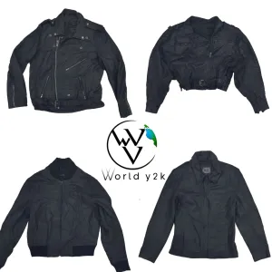 Y2k leather premium jacket